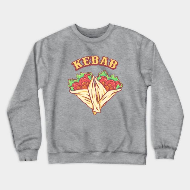 kebab Crewneck Sweatshirt by donipacoceng